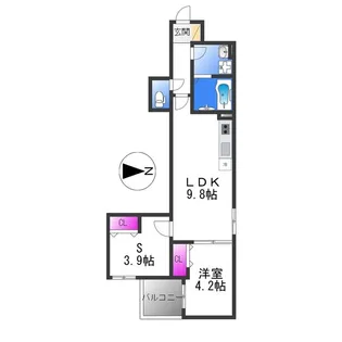 D porta pace【2階】の間取り