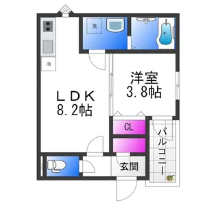 F asecia Rad【2階】の間取り