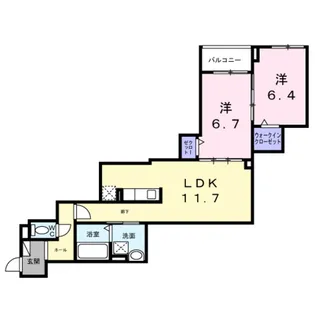 マヨール御舟町【1階】の間取り