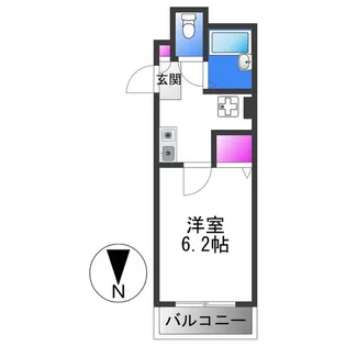 ウィルロクタン【3階】の間取り