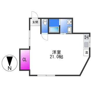 イーストレジデンス永和【5階】の間取り