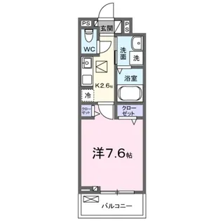 ヒカルサ堺市文珠橋Ⅰ【2階】の間取り