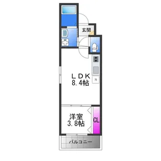 AVANTHIO ASAKAYAMA【1階】の間取り