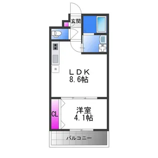 AVANTHIO ASAKAYAMA【3階】の間取り