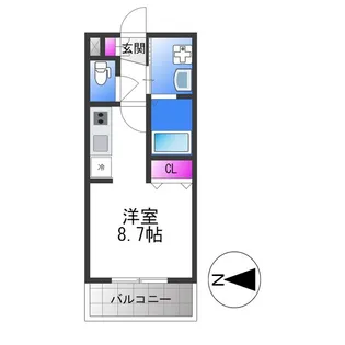 レーヴメゾン東住吉【1階】の間取り