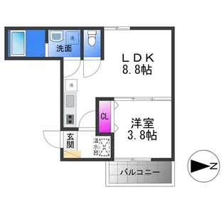 レジーナ エスト【3階】の間取り