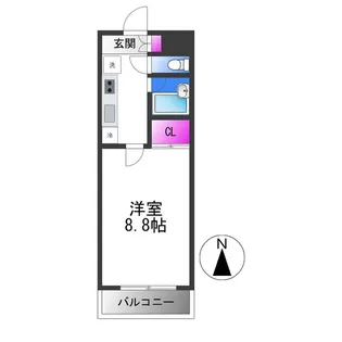 PRIMROSE・プリムローズ【2階】の間取り