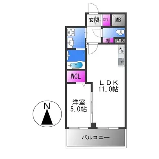VITA荒本【6階】の間取り