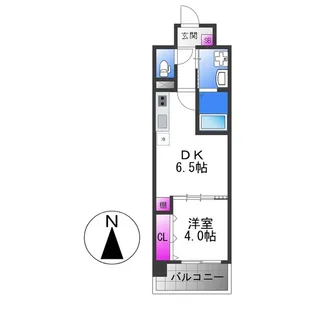 エグゼ大阪CITYオースティン【10階】の間取り