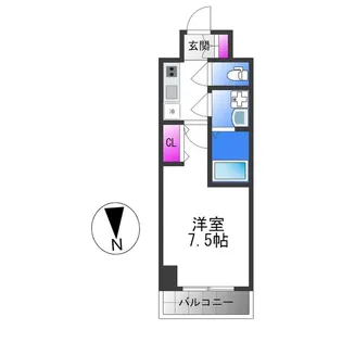 グランデュール大今里西【6階】の間取り