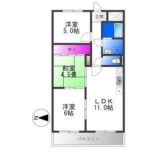 カサセラミカ【3階】の間取り