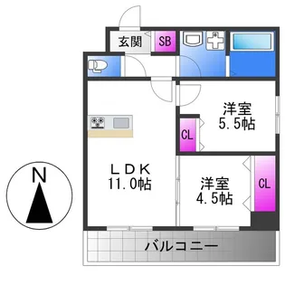東祥グレイス菱屋西【1階】の間取り