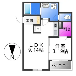 F+style八尾北本町2号館【1階】の間取り