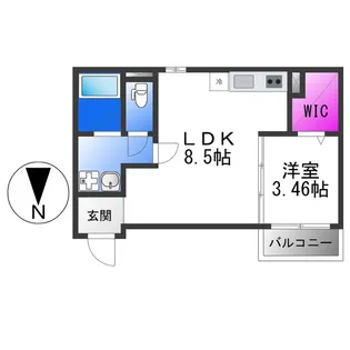 F+style八尾北本町2号館【3階】の間取り