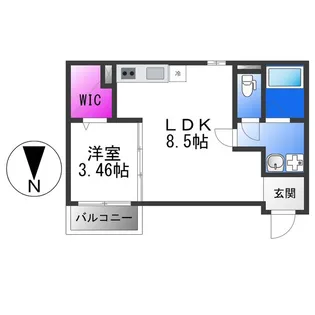 F+style八尾北本町2号館【2階】の間取り