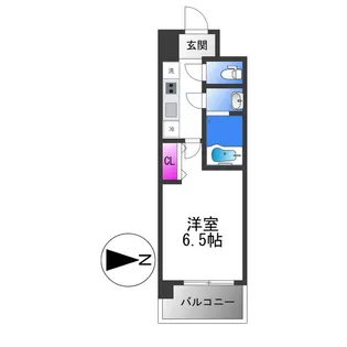 ブランシエスタ森ノ宮【9階】の間取り