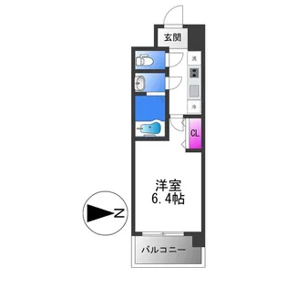 ブランシエスタ森ノ宮【8階】の間取り