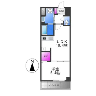 1LDKの間取り画像