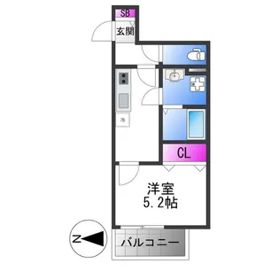 仮称)東大阪市御厨南共同住宅【3階】の間取り
