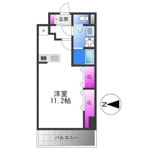 ディオーネ・ジエータ・長堂【6階】の間取り