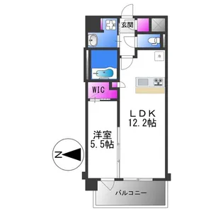 1LDKの間取り画像