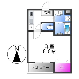 フジパレス喜連【1階】の間取り