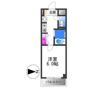 1Kの間取り画像