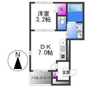 ルミナス小路【2階】の間取り