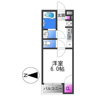 モダンアパートメント平野本町【1階】の間取り