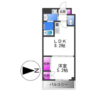 RIKI RESIDENCE【1階】の間取り