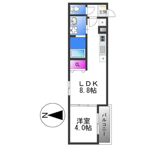 F mirai Grus【3階】の間取り