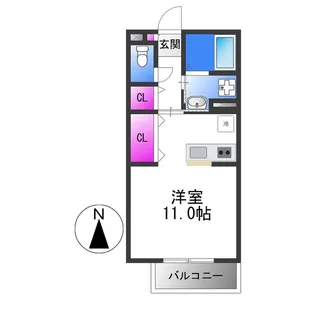 ヴィラ・エターナル【2階】の間取り