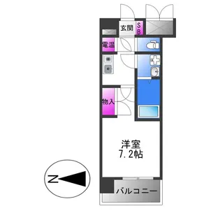 CASSIA高井田SouthCourt【3階】の間取り