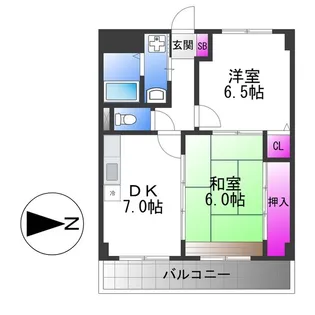 カーサファミール【4階】の間取り