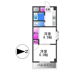 第二メゾンクロワール【5階】の間取り
