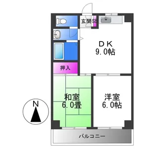 シャトーレーヌ【3階】の間取り