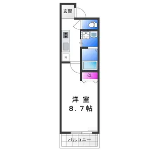 フジパレス長原駅西Ⅴ番館【1階】の間取り