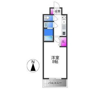 Mv.imp大阪鶴橋【6階】の間取り