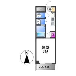 グランパシフィック新今里【7階】の間取り