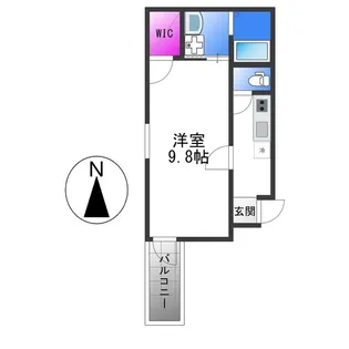 フジパレス中野Ⅵ番館【3階】の間取り