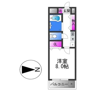 ダイヤモンドメゾン高井田【5階】の間取り