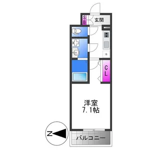 ソルテラスOSAKAJO EST【6階】の間取り