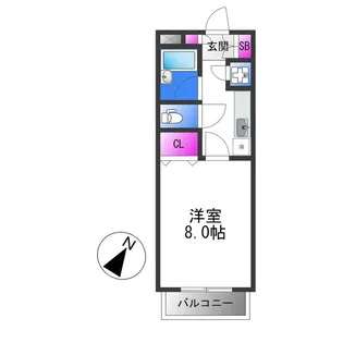 ヒルサイドテラス【2階】の間取り