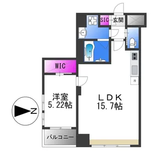 プレジオ長田【6階】の間取り