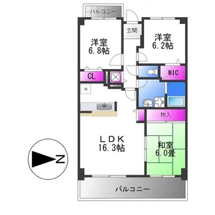 ガラーノ・パラシオ【4階】の間取り