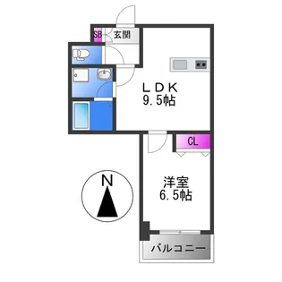 コーラルハイツ平野【2階】の間取り