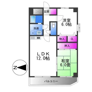 シャルマン・シェソワ【3階】の間取り