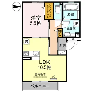 カーサ ポポラーレ【3階】の間取り