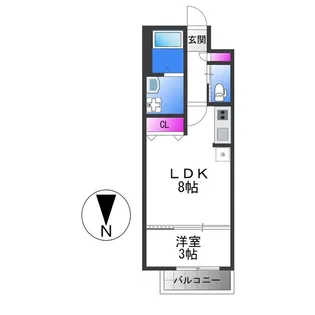 H−maison東住吉Ⅲ【1階】の間取り
