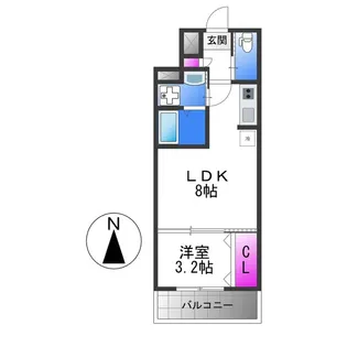 H−maison東住吉Ⅲ【3階】の間取り